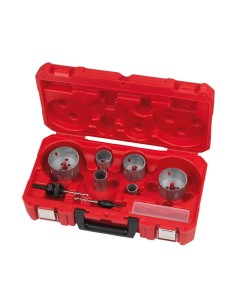 JUEGO CORONAS 10 PIEZAS 25-32-40-54-68-76 MM Y ACCESORIOS