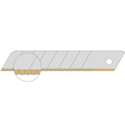 HOJA DENTADA TIN 18MM PAQUETE 10 UDS