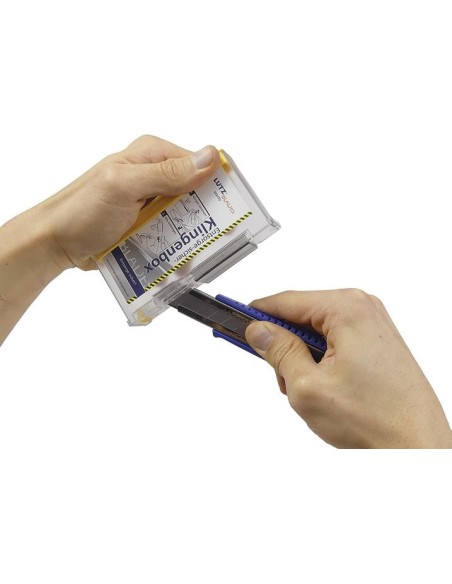 CAJA DE CUCHILLA DE SEGURIDAD 120X65X25MM