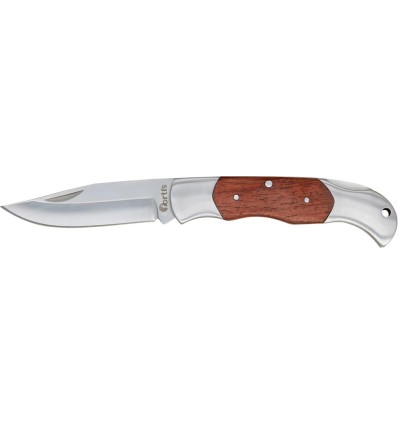 CUCHILLAO TRABAJO MADERA CON FUNDA DE CUERO 175MM