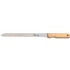 CUCHILLO DENTADO 2 CARAS MATERIAL AISLANTE CON MANGO MADERA 415MM