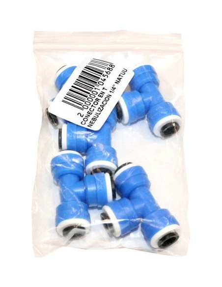 CONECTOR NEBULIZ. 1/4'' EN T NATUUR POLIET AZ NT104568