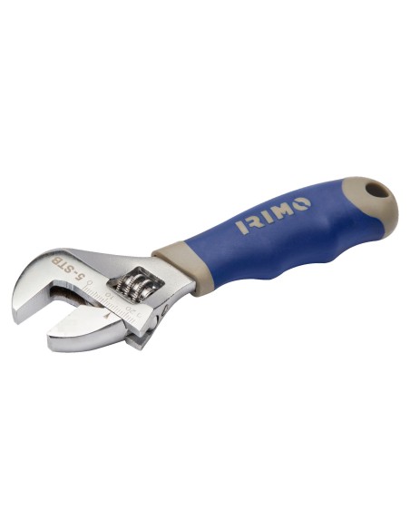 LLAVE AJUSTABLE EXTRA CORTA 160 MM 24 MM APERTURA MANGO BIMATERIAL
