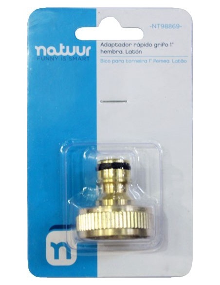 ADAPTADOR RAPIDO 1" GRIFO HEMBRA LATON
