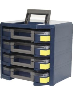 ARMARIO DE HTA PORTATIL HANDYBOXXSER POLIPRO PILENO 4 MALETINES SURTIDO AZULES