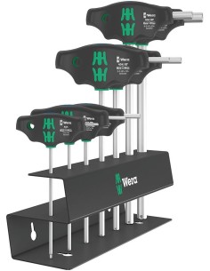 JUEGO DESTORNILLADORES MANGO T SOPORTE 7 PZS 2.5-10MM FUNCION RET -ARRST LATERAL