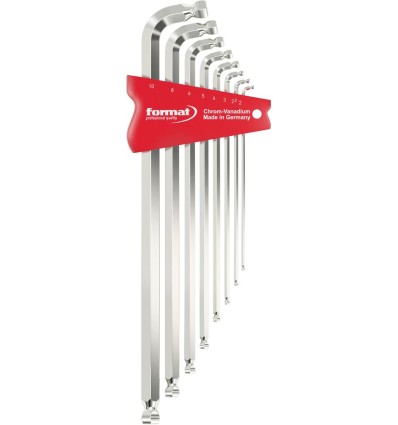 JUEGO LLAVES ALLEN CON CABEZA ESFERICA DOBLE 2-10X MM