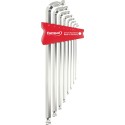 JUEGO LLAVES ALLEN CON CABEZA ESFERICA DOBLE 2-10X MM
