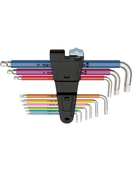 JUEGO LLAVES ALLEN MULTICOLOR INOXIDABLE 9 UNIDADES