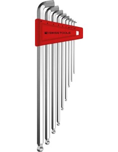 JUEGO LLAVES ALLEN SOPORTE PLASTICO 9 PIEZAS 1.5-10MM 100 GRADOS PUNTA ESFERICA