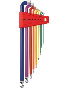 JUEGO LLAVES ALLEN JUEGO SOPORTE PLASTICO 9 PIEZAS 1.5-10MM 100 GRADOS RAINBOW