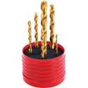 JUEGO BROCA ESPIRAL MDI SIMILAR A DIN338 TIN 3-4-5-6-8-10 MM