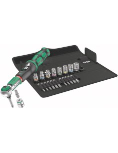 JUEGO LLAVE DINAMOMETRICA SAFE-TORQUE 23 PIEZAS 2-12NM 1-4 PULGADAS PORTAPUNTAS