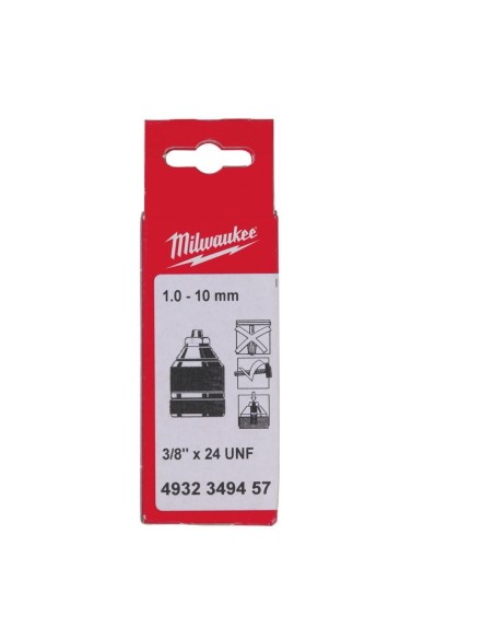 PORTABROCAS AUTOMATICO 1,0-10MM 3/8" X24UNF CON TORNILLO