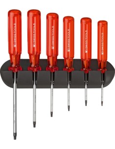 JUEGO DESTORNILLADORES 6 PIEZAS TORX EN SOPORTE MURAL CLASSIC