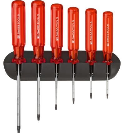JUEGO DESTORNILLADORES 6 PIEZAS TORX EN SOPORTE MURAL CLASSIC