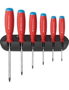JUEGO DESTORNILLADORES 6 PIEZAS TORX EN SOPORTE MURAL SWISSGRIP