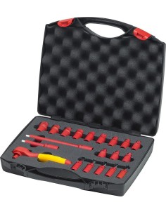 JUEGO LLAVES DE VASO 1/4 PULGADAS VDE 20 PIEZAS EN MALETIN