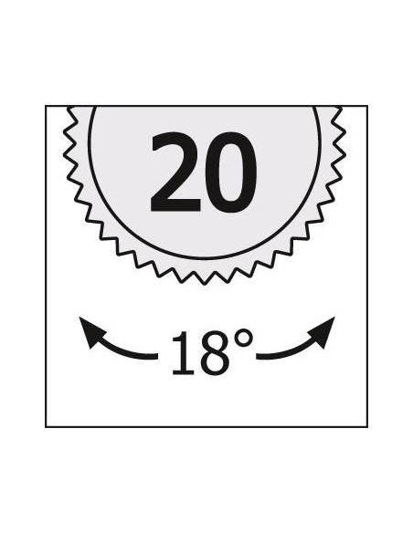 CARRACA REVERSIBLE PALANCA 863P 1/4 PULGADAS 20 DIENTES 115MM