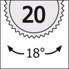 CARRACA REVERSIBLE PALANCA 863P 1/4 PULGADAS 20 DIENTES 115MM