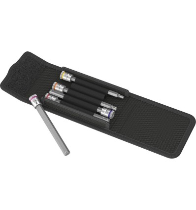 JUEGO PUNTAS DESTORNILLADOR FUNCION RETEN 1/4 PULG HEMBRA HEX 4-8X100MM 5 PZAS
