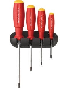 JUEGO DE DESTORNILLADORES 4 PIEZAS PH EN SOPORTE MURAL SWISSGRIP