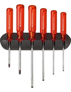 JUEGO DESTORNILLADORES 6 PIEZAS PLANO PH EN SOPORTE MURAL CLASSIC