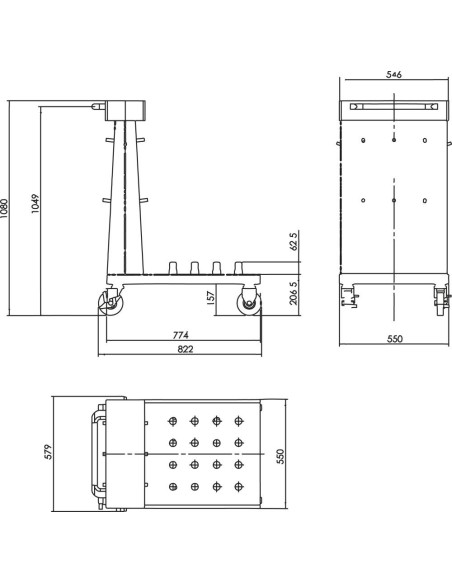 CARRO DE TALLER VACIO 6425WW