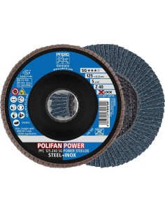 Disco laminado abrasivo circonio X-LOCK POLIFAN Z SGP 125mm
