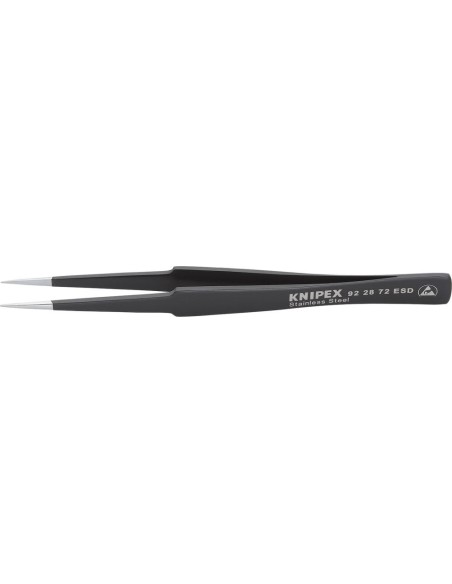 PINZA ESD US PUNTA AGUDA 135MM NEGRO