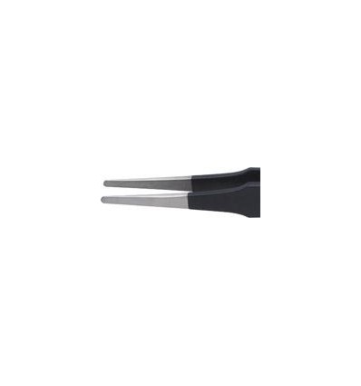 PINZA ESD REDONDA 120MM 2MM NEGRO