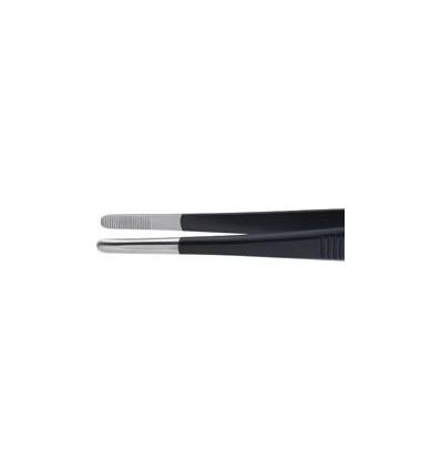 PINZA ESD REDONDA 145MM 3.5MM NEGRO