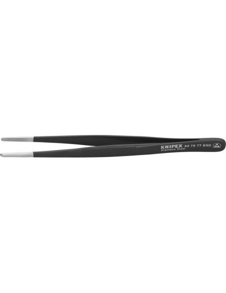 PINZA ESD REDONDA 145MM 3.5MM NEGRO