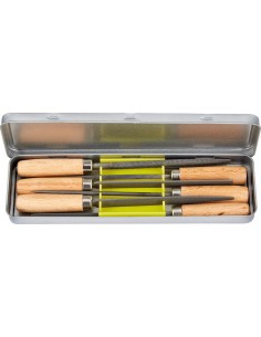 JUEGO LIMAS PARA LLAVES 100MM PICADO 2 EN CAJA METALALICA