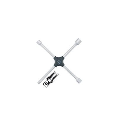 LLAVE EN CRUZ PARA TURISMOS HEXAGONAL 17X19X22MMXDIN 3120 1/2 PULGADAS EXTERIOR