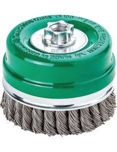CEPILLO DE COPA ACERO INOXIDABLE TRENZADO 80X0.5MM