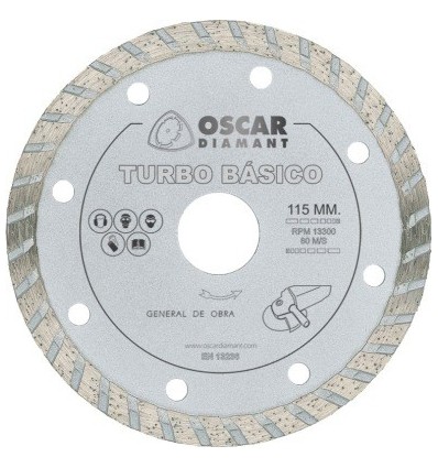 DISCO CORTE TURBO 115 MM DIAM OSCAR DIAMANT