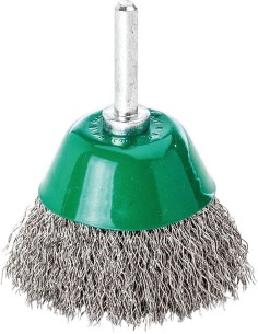CEPILLO SUPERFICIE CON VASTAGO ACERO INOXIDABLE ONDULADO 50X0.3MM