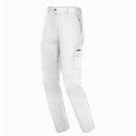 Pantalón algodón elástico blanco EASY STRETCH