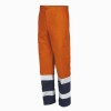 Pantalón alta visibilidad con bandas naranja/marino AV 8430N