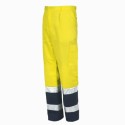 Pantalón alta visibilidad con bandas amarillo/marino AV 8430N