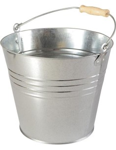 CUBO CHAPA ACERO GALVANIZADO 12L MODELO PESADO