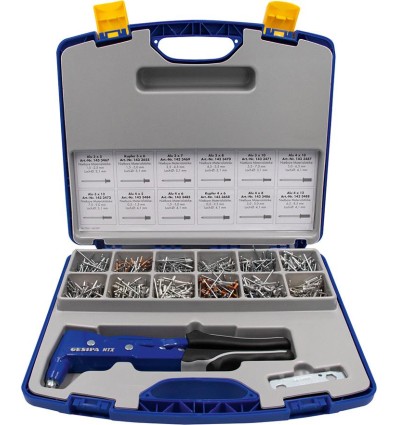 SURTIDO REMACHADO CIEGO NIETBOX CON REMACHADORA MANUAL NTX 941 UNIDADES