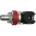 ACOPLAMIENTO  SEGURIDAD GIRATORIO ACERO PASO NOM 7.2MM ROSCA MACHO G1/4 PULG