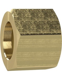 TUERCA DE UNION LATON HEX G1/4 PULG PARA BOQUILLA PORTATUBO DIAMT INTER 4-6MM