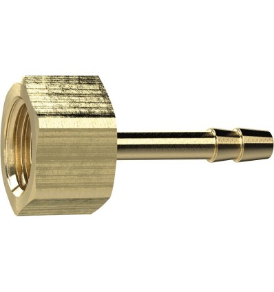 TOBERA PORTATUBO ROSCADA LATON IG G1/4 PULGADAS DIAMETRO INTERIOR DEL TUBO 8MM