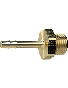 TOBERA PORTATUBO ROSCADA LATON AG G1/4 PULGADAS MANGUERA DIAMETRO INTERIOR 6MM