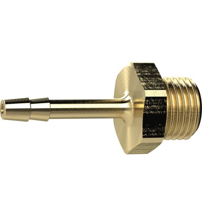 TOBERA PORTATUBO ROSCADA LATON AG G1/2 PULGADAS MANGUERA DIAMETRO INTERIOR 9MM