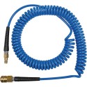 MANGUERA EN ESPIRAL PU AZUL CON ACOPLAMIENTO Y CONECTOR AN7.2 12X8MM METAL 10M