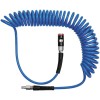 TUBO EN ESPIRAL PU AZUL. ACOPLAMIENTO DE SEGURIDAD Y CONECTOR NW7.4 10X6.5MM 6M